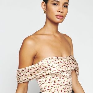 NWT Reformation Lux Silk Top in Madison Size 4